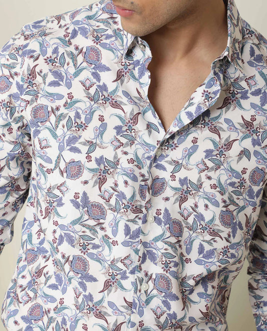 FLORAL CHINTZ PRINT SHIRT