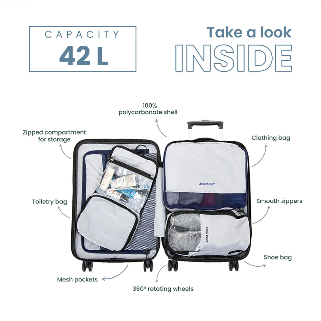 Starklite | Cabin Hardside Luggage Teal - 20 inch