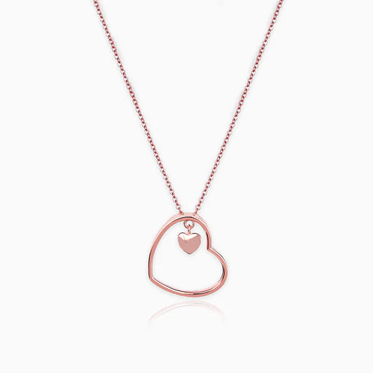Anushka Rose Heart Necklace