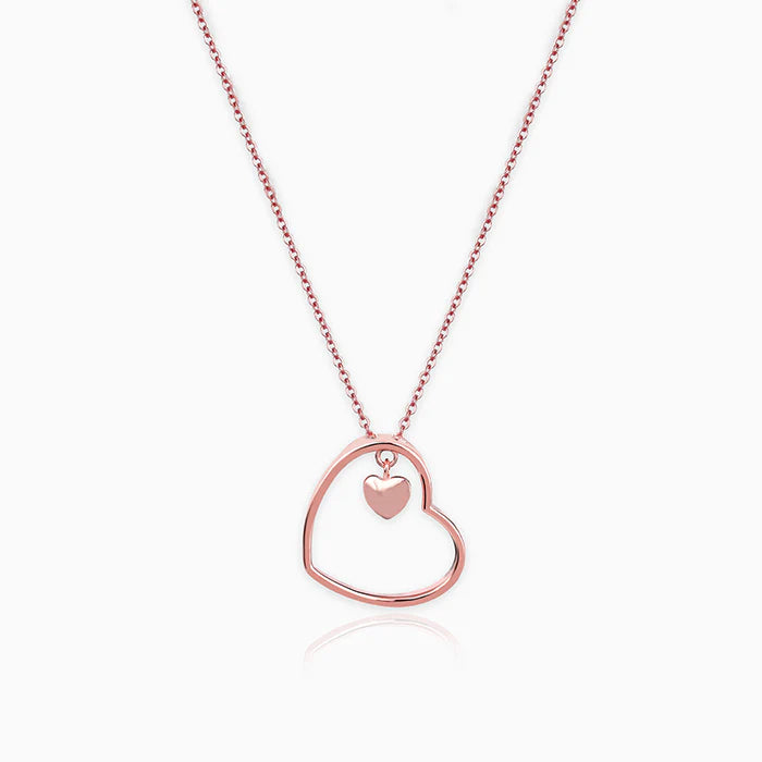 Anushka Rose Heart Necklace